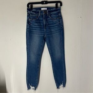 LOFT High Waisted Skinny Ankle Jeans 0/25 petite